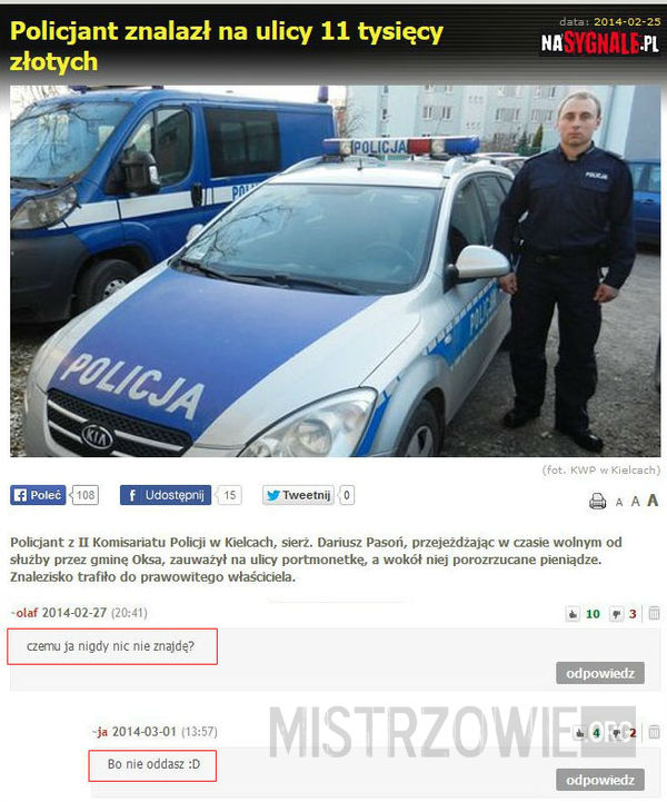 Uczciwy policjant –  