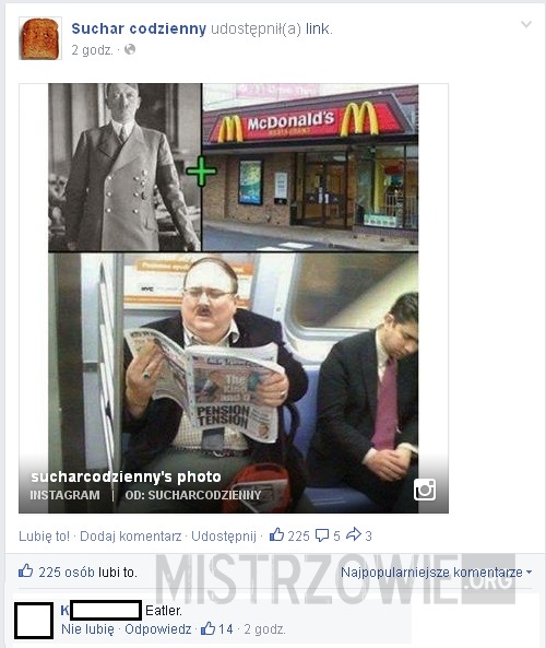 Hitler + McDonald&apos;s –  