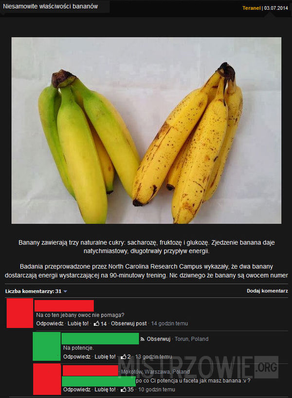 Banan na potencję –  