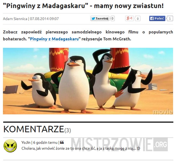 Pingwiny z Madagaskaru –  