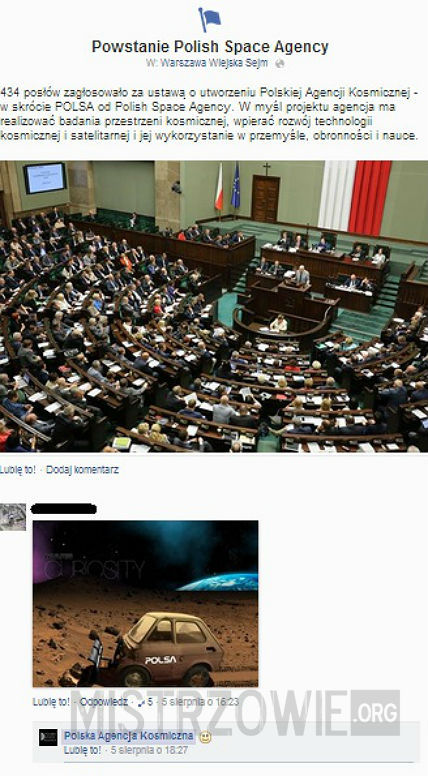 Polska Agencja Kosmiczna cz.2 –  