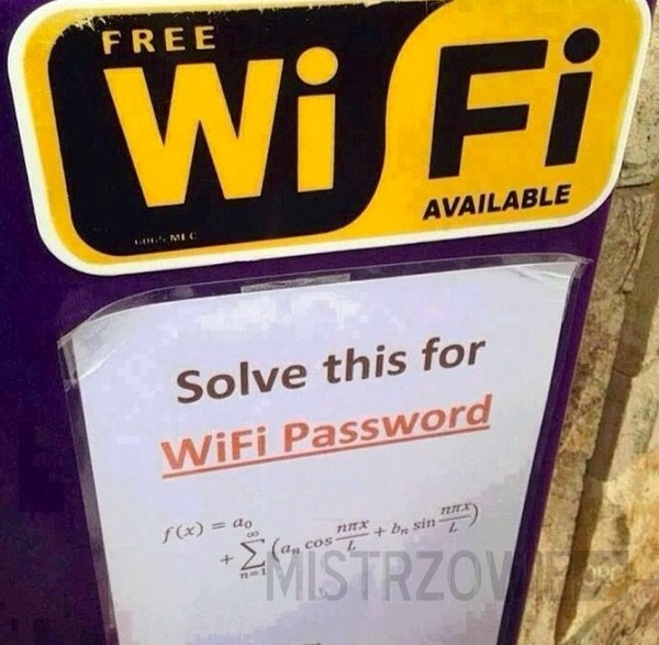 Free WiFi –  