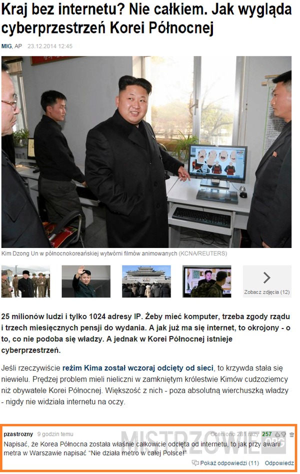 Cyberprzestrzeń Korei Północnej –  