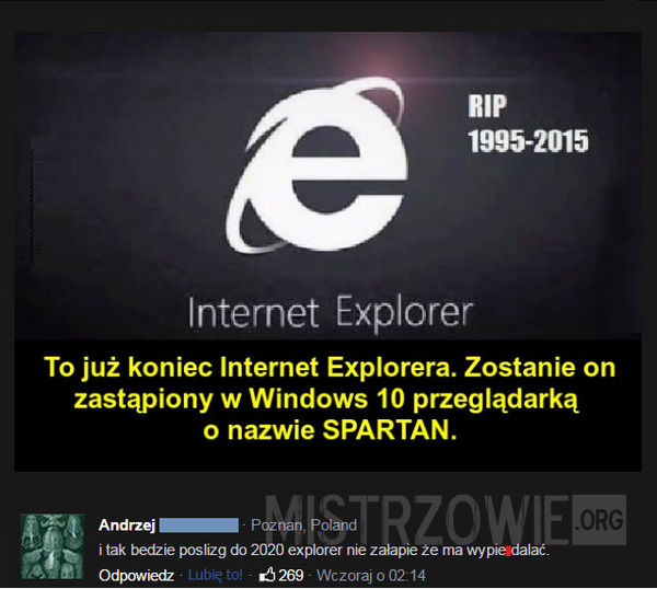 Koniec Internet Explorera –  