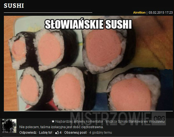 Sushi –  