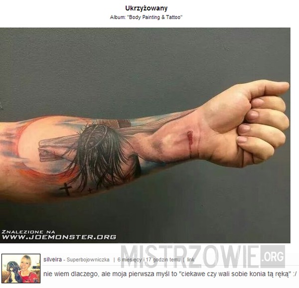 Tatuaż z Jezusem –  