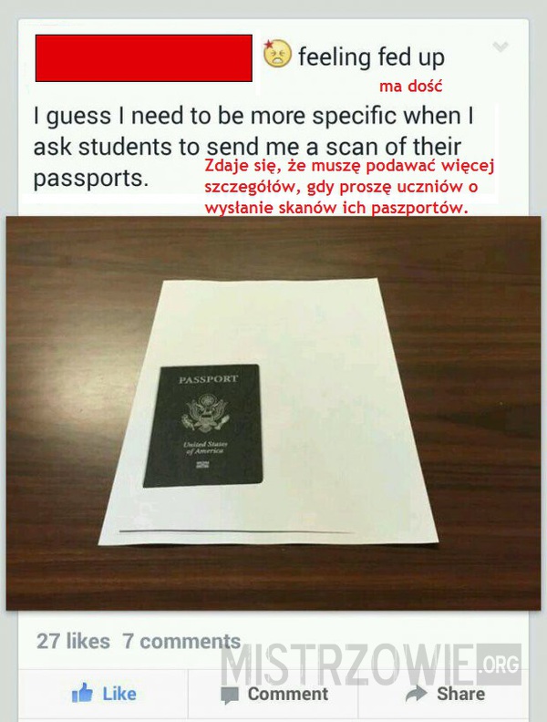 Skan paszportu –  