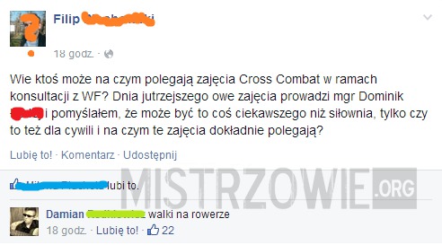 Cross combat –  