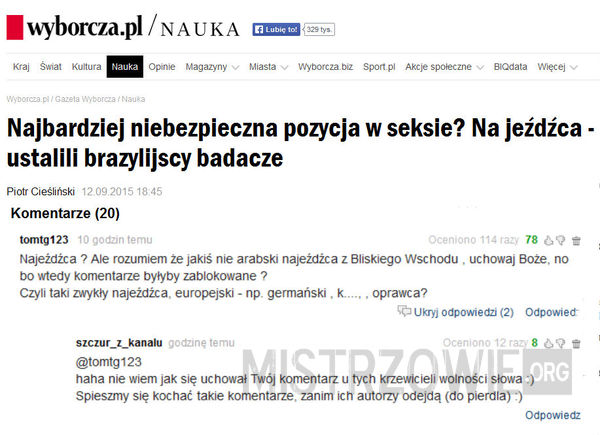 Wolność słowa wg Wyborczej.pl –  