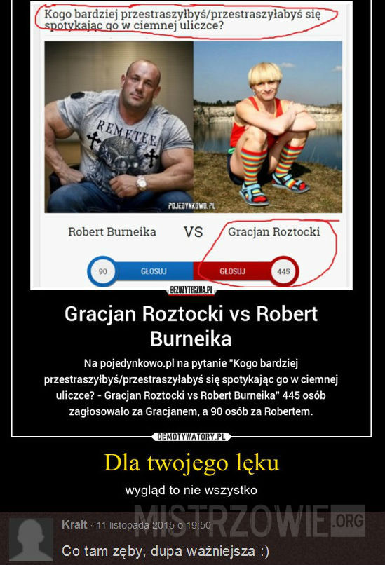 Gracjan vs Robert –  