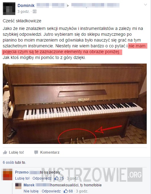 Problem z pianinem –  