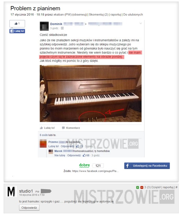 Rozwiązanie problemu z pianinem –  