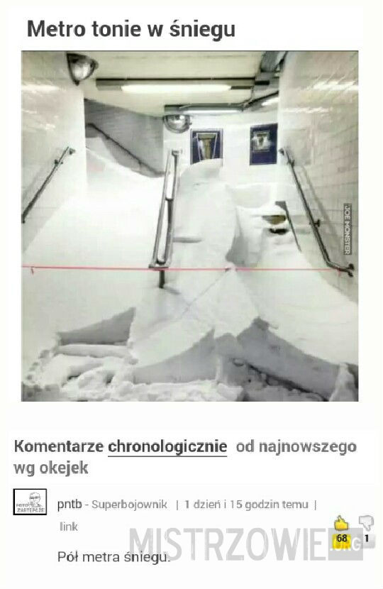 Śnieg w metrze –  