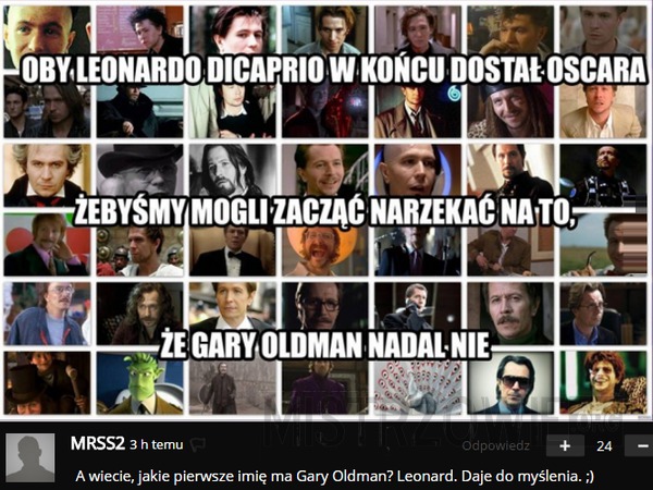 Leonardo DiCaprio vs. Gary Oldman –  
