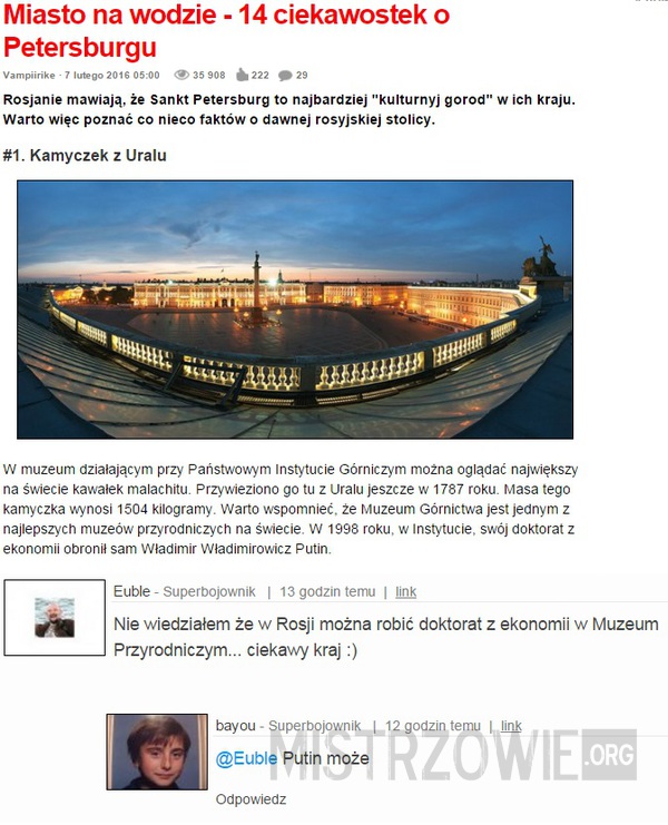 Miasto na wodzie - 14 ciekawostek o Petersburgu –  