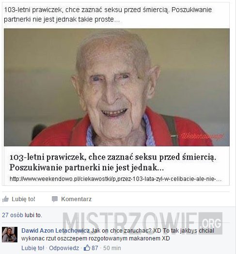 103-letni prawiczek –  