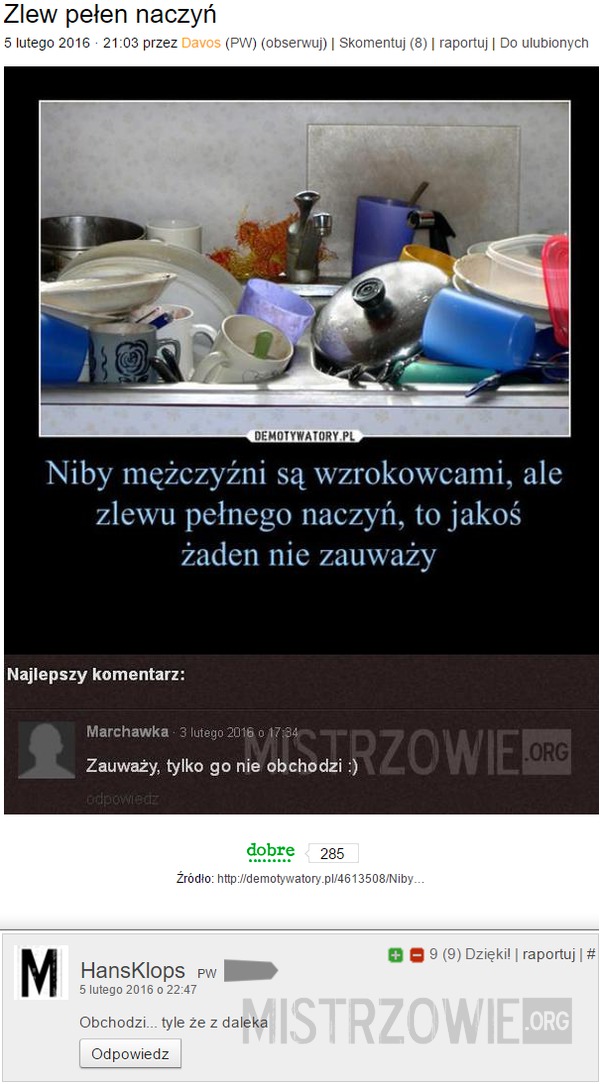 Zlew pełen naczyń - cz.2 –  