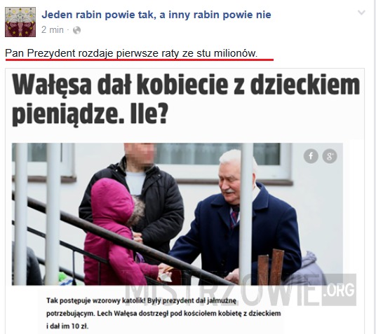 &quot;Wałęsa, oddawaj moje sto milionów&quot; –  