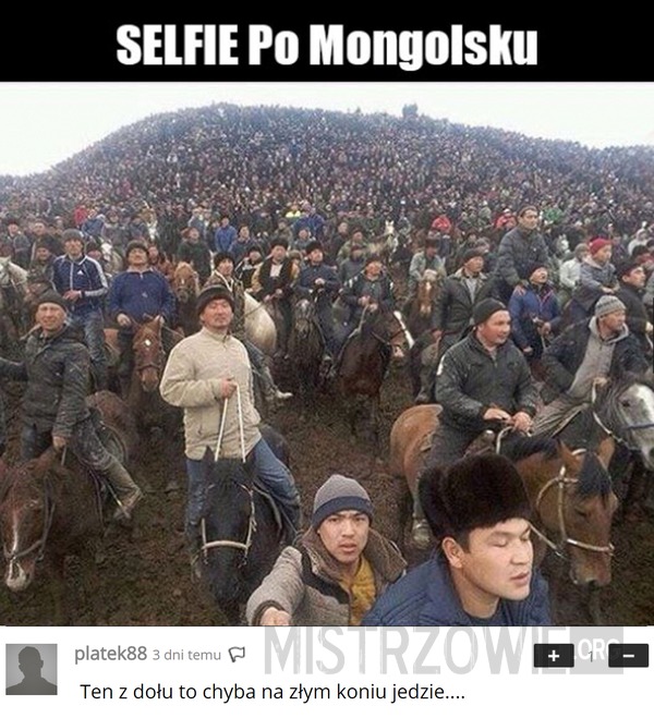 Selfie na koniu –  