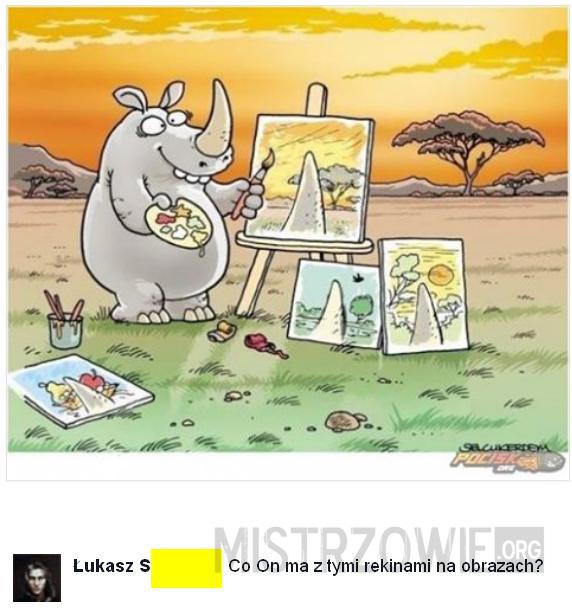 Nosorożec artysta –  