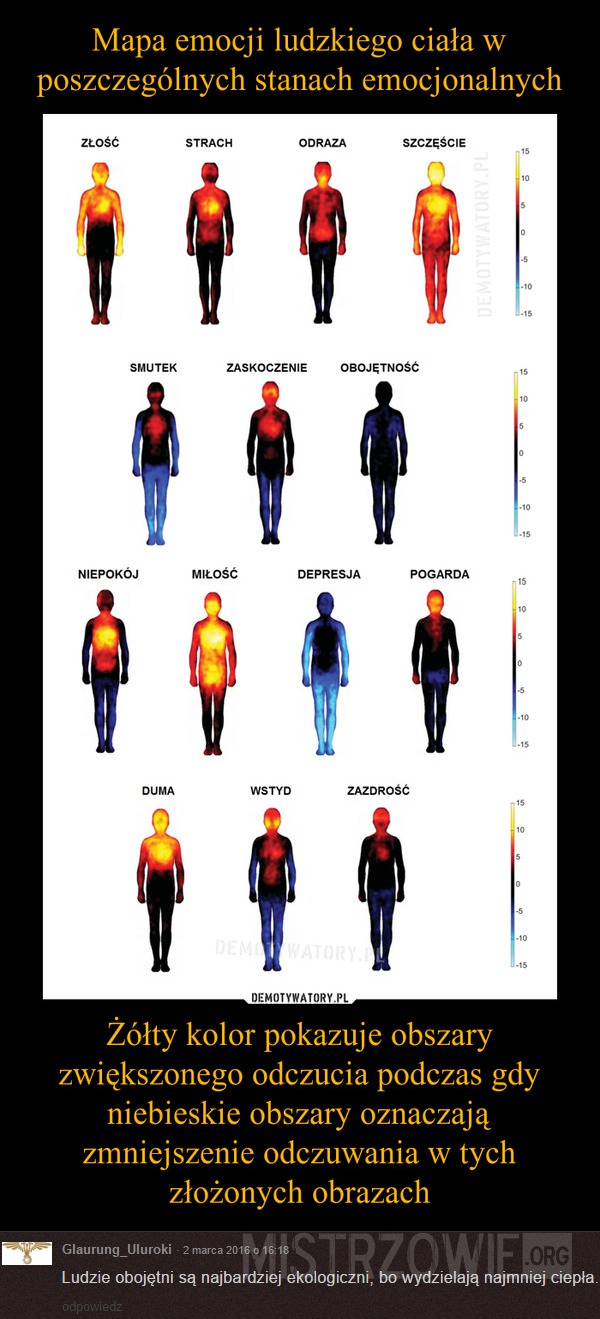 Mapa emocji ludzkiego ciała –  