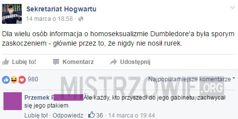 Homoseksualizm Dumbledore&#039;a –  