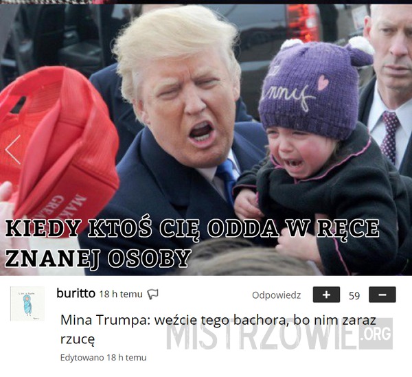 Trump z dzieckiem –  
