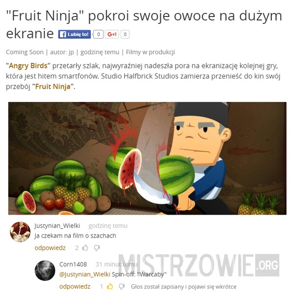Fruit Ninja –  