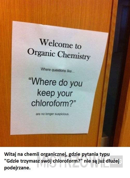 Chemia organiczna –  