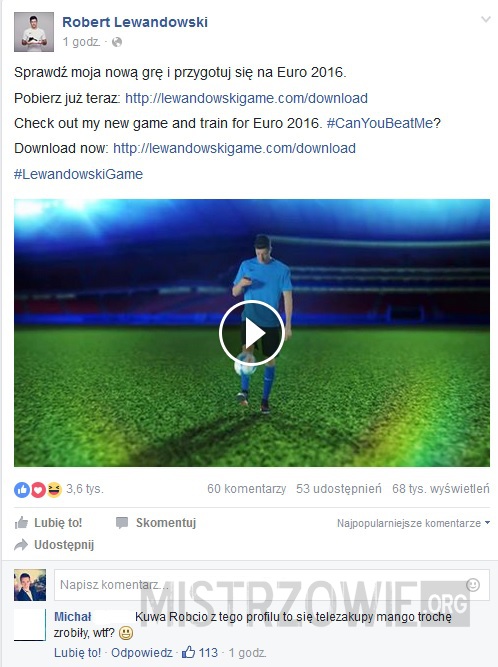 Lewandowski - człowiek reklama –  