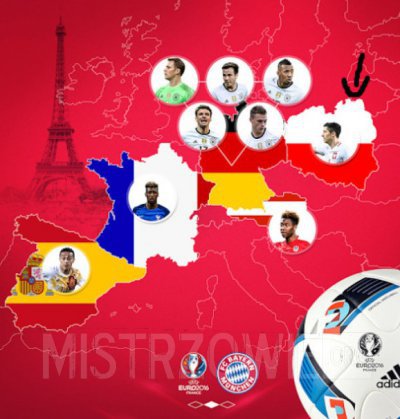 Pomyłka Bayernu z mapą Polski –  