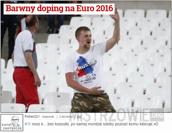 Barwny doping na Euro 2016 –  