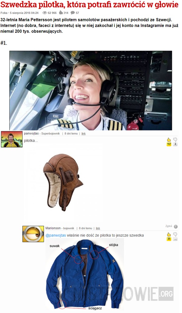 Szwedzka pilotka –  