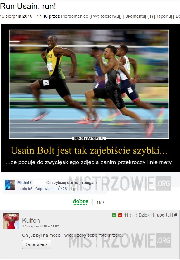 Run Usain, run! 2 –  