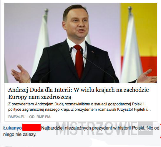 Niezależny prezydent Andrzej Duda –  
