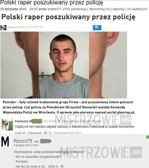 Polski raper poszukiwany przez policję 2 –  