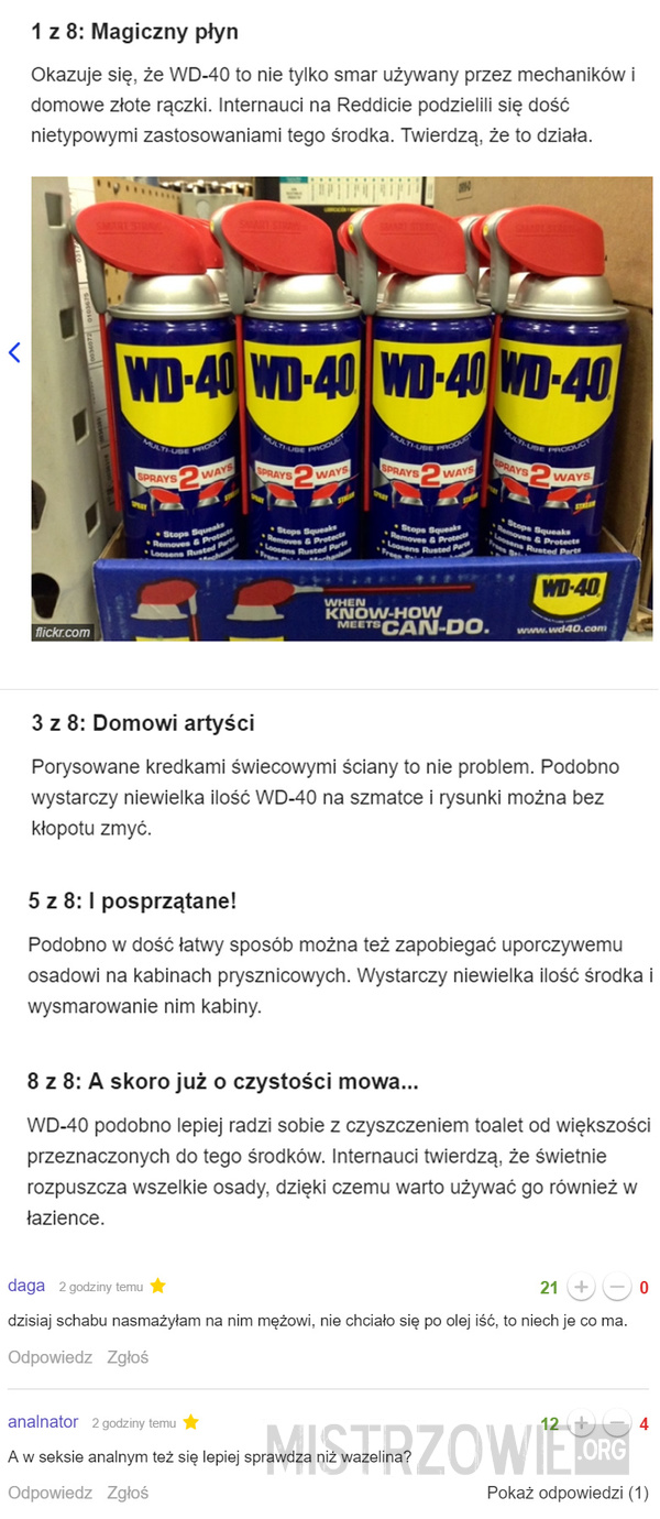 WD 40 –  