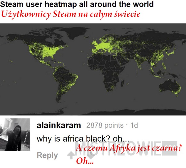 Użytkownicy Steam na całym świecie –  