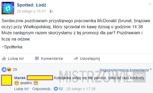 Pracownik McDonald –  