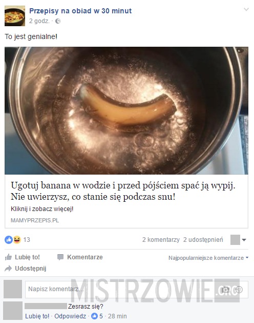 Ugotuj banana –  