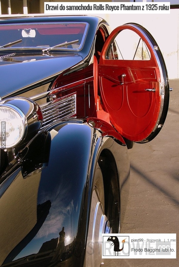 Drzwi do samochodu Rolls Royce Phantom z 1925 roku –  