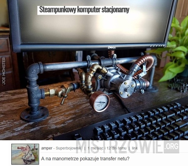 Steampunkowy komputer stacjonarny –  