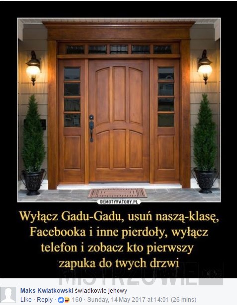 Kto zapuka do Twoich drzwi? –  
