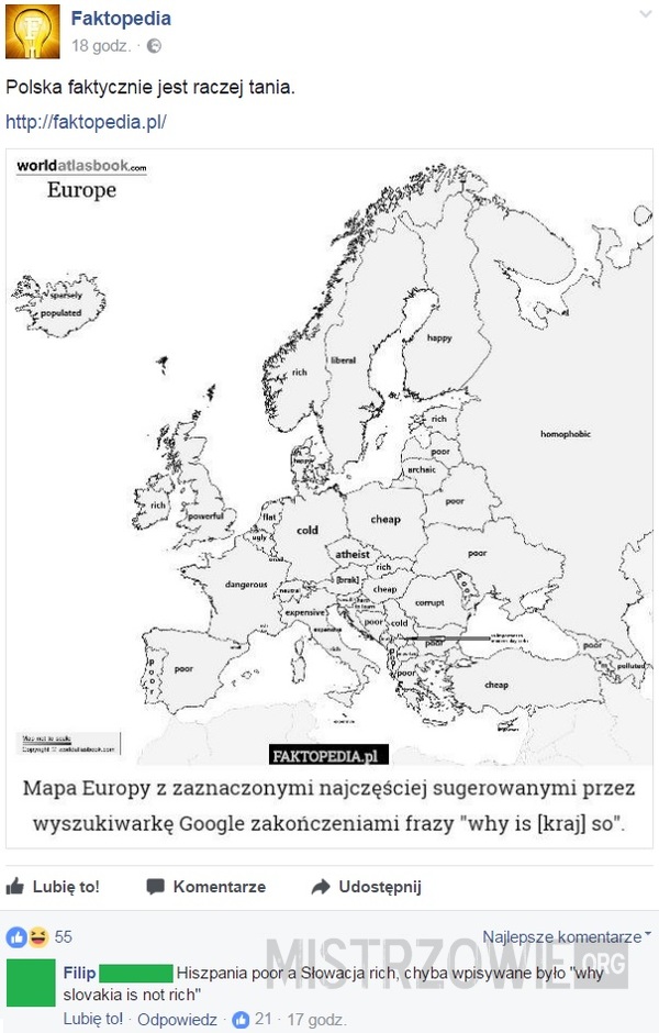 Mapa Europy –  