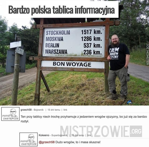 Bardzo polska tablica informacyjna –  