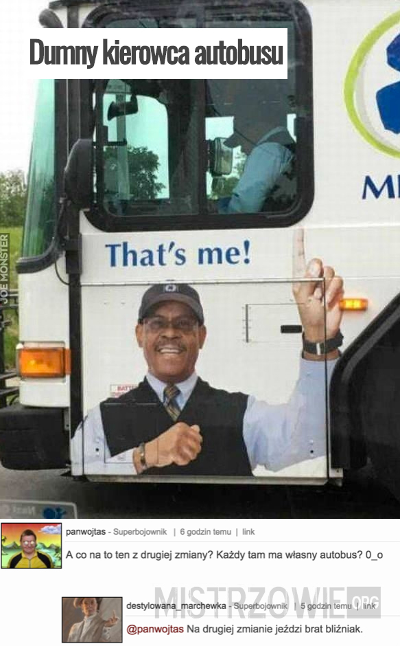 Dumny kierowca autobusu –  