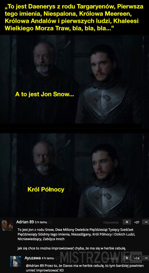 Daenerys vs Jon –  