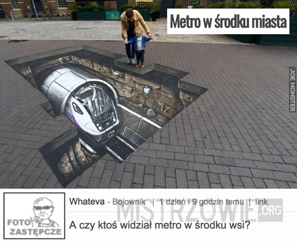 Metro w środku miasta –  