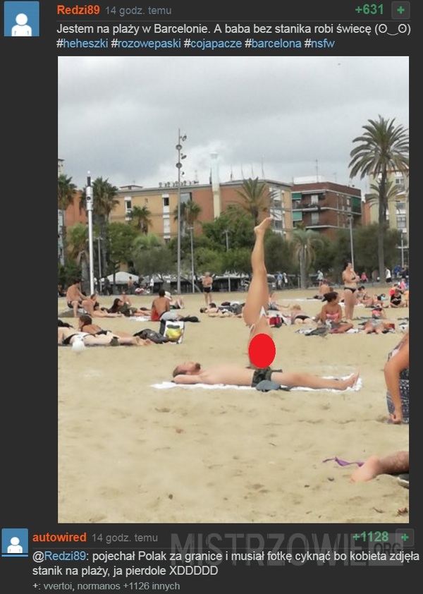 Plaża w Barcelonie –  