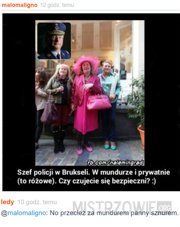 Szef policji w Brukseli –  